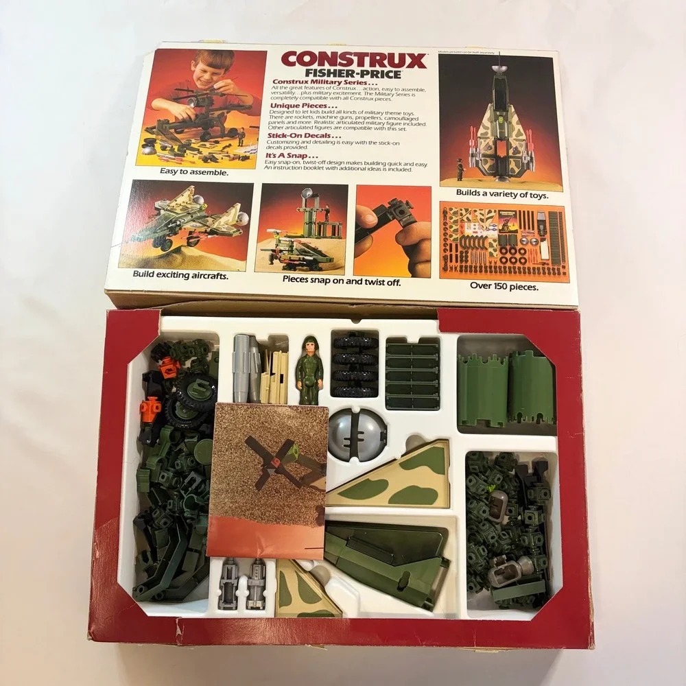 Fisher-Price Construx 6320 Sky Blazer Military Series Vintage Building Set 1980s